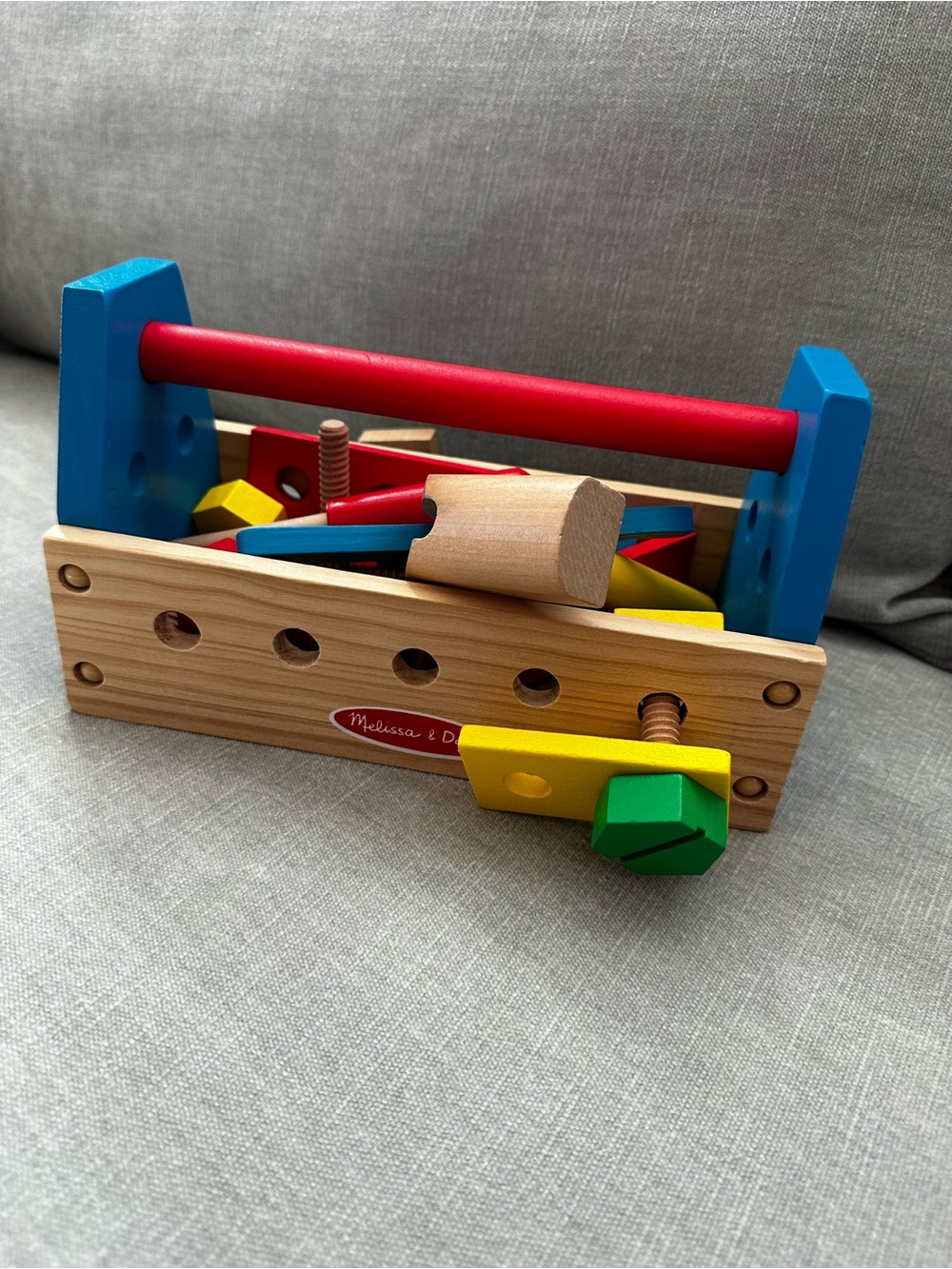 [Melissa & Doug] Wooden Tool Box Play Set